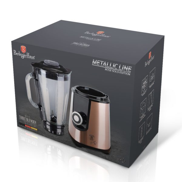 Smothie maker, blender BerlingerHaus Rosegold 1,75l / 1000W - slika 3